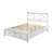 White King X Storage Bed, Poplar And Rubberwood Construction, Designed Headboard, Transitional Style, 50.14 In. High, 86.94 Long, 85.14 Wide Bed With Solid Wood , Styling, Tall,