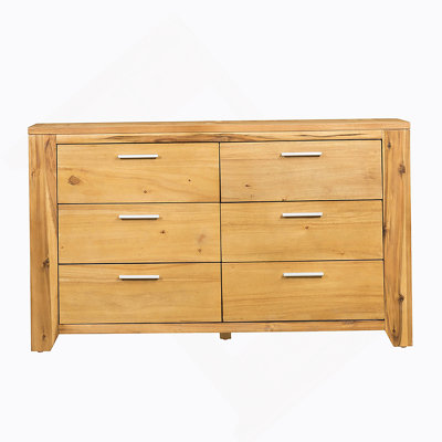 Commode 6 tiroirs 53 x 17 x 31,5 po