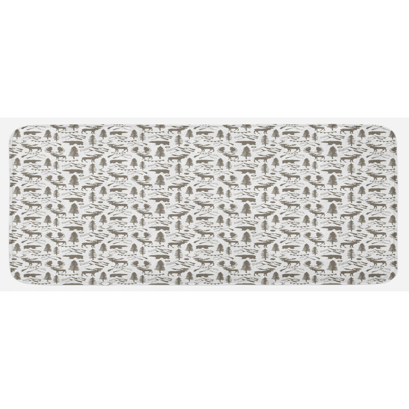 Rustic Mixed Synthetic Kitchen Mat