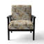 Fauteuil d'appoint blanc rembourré en velours blanc