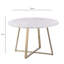 Addalee Round Metal Base Dining Table-922088236