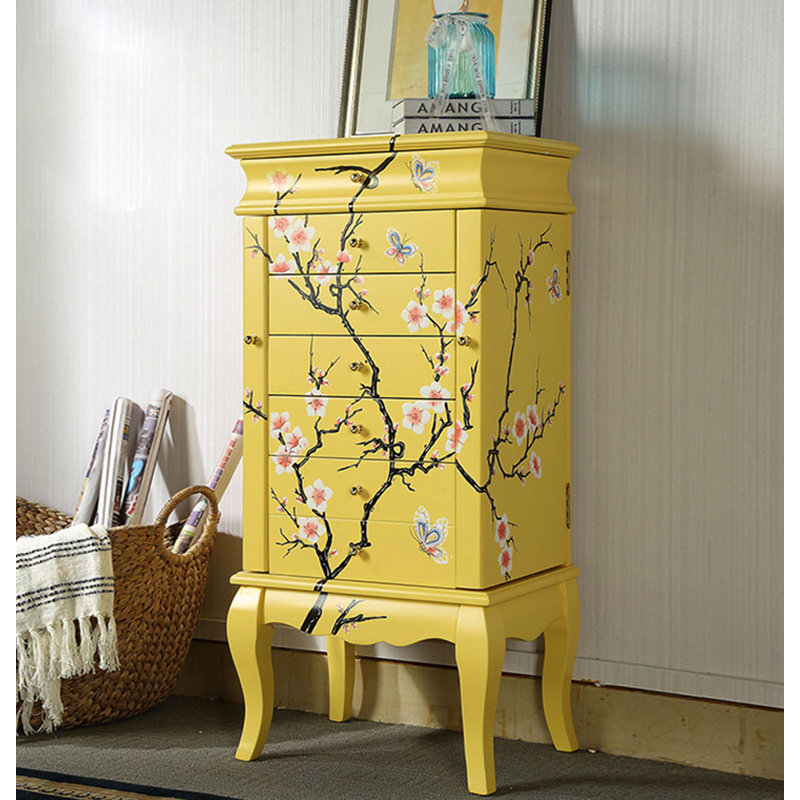 Armoire à bijoux peinte de style néo-chinois