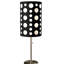 Lampe de table 33 po en métal, design rétro avec abat-jour noir et blanc-683812982