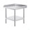 Stainless Steel Work Table, 24 X 24 X 26 Inch Commercial Food Prep Worktable, 3-Sided Backsplash Heavy Duty Prep Worktable, Metal Work Table With Adjustable Height For Restaurant Home Hotel