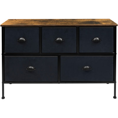 Commode 5 tiroirs l 11,87 po