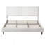 Lit simple moelleux blanc simple et moderne avec dossier confortable pour les très grandes chambres à coucher, assurant une détente et un style ultimes.-1780938142-1780938137