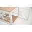 Meuble de rangement robuste pour chien de 38 pouces, table de bout décorative pour animal de compagnie, cage en bois pour chenil-115403694-101092133