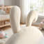 Lit de jour simple rembourré avec tête de lit à oreilles de lapin, structure en bois robuste, capacité de 250 lb-129527425
