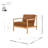Dagur Faux Leather Accent Arm Chair