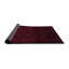 Tapis géométrique rouge / noir-321304594