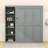 Goudelock Wood Murphy Bed with Shelves and Headboard-1865809057-1865809058