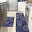 Tapis de cuisine 2 pièces bleu marine