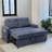 53.2'' Small Loveseat Pull-Out Sofa Bed - Adjustable Backrest-40687609
