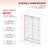 Royal 56 to 60 in. x 80 in. H Frameless  Double Sliding Shower Door with Two Finger Pulls in Brushed Nickel and 3/8 in. (10mm) Clear Glass-124535346-124535332