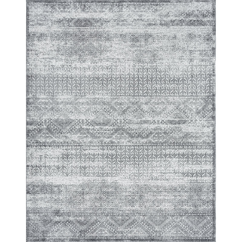 Tapis gris Bachier, Rectangle 5 pi 3 po x 7 pi 3 po