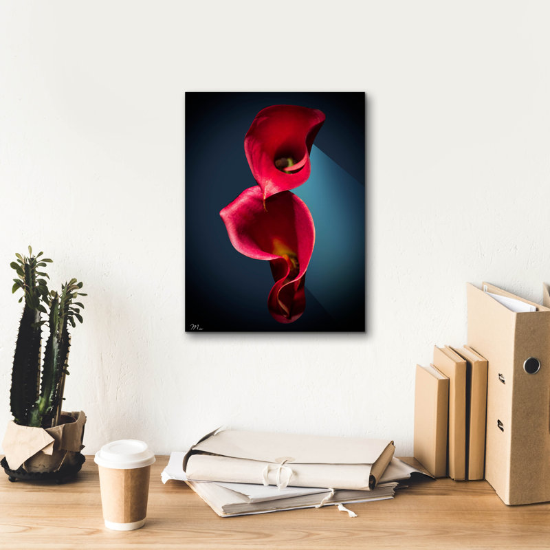 Art mural sur toile, "Lilies 2" par Mark Ashkenazi, H 16 po x l 12 po x P 0,75 po