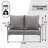 Patio Sofa Outdoor Loveseat Sofa 2-Seater