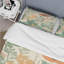Fleurs sauvages rétro en pastel rétro - ensemble de housse de couette abstrait - microfibre de polyester-110398282