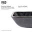 Lavabo de salle de bain vasque rectangulaire en verre avec robinet H 11 po Onyx-49139607-99538304