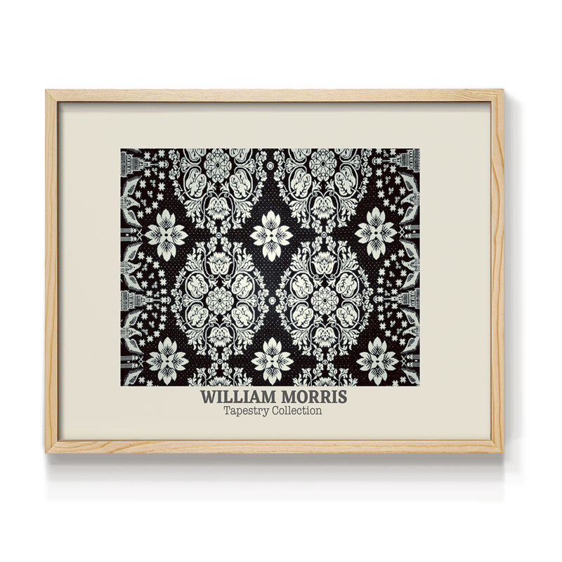 Abstrait rétro - XLI - impression encadrée - réversible, H 8 po x l 10 po, Naturel