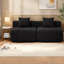 Canapé modulaire en chenille noir modulaire à compression pour la maison