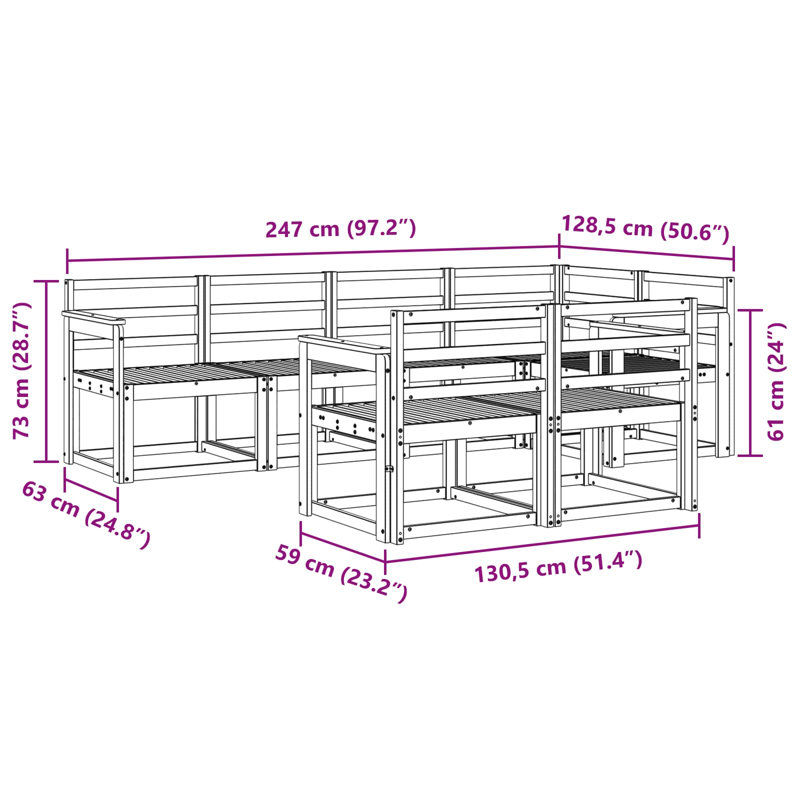 Patio Sofa, 7