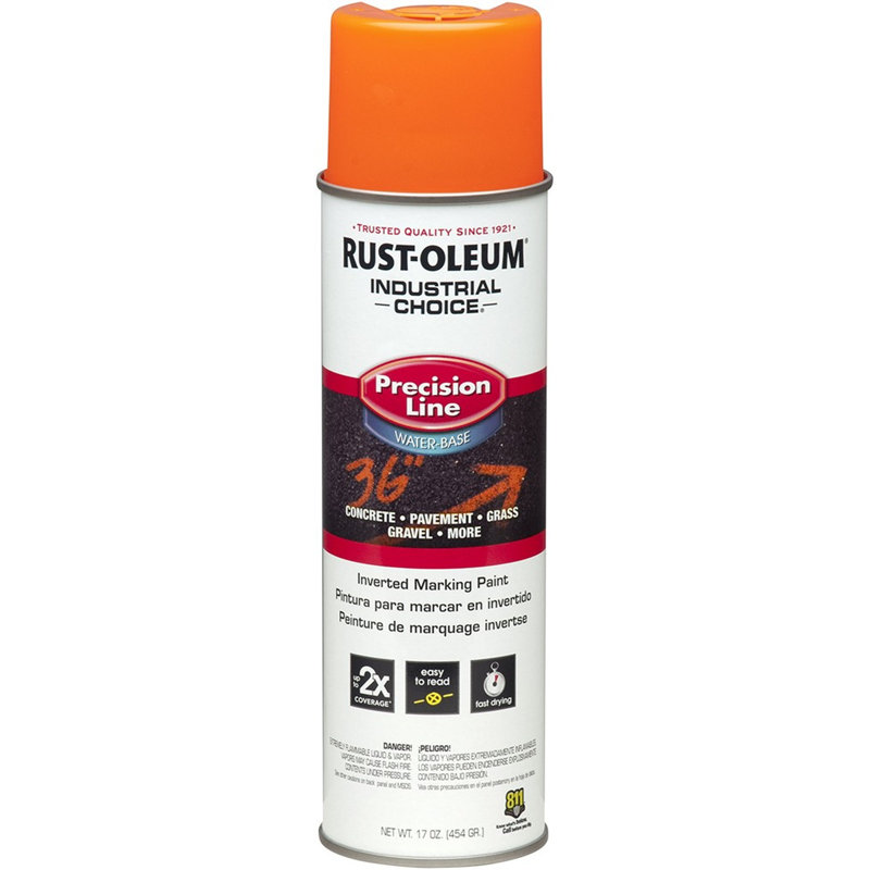 Rust - Oleum 203036 20Oz Fluorescente orange à base d'eau jet industriel - 1PK