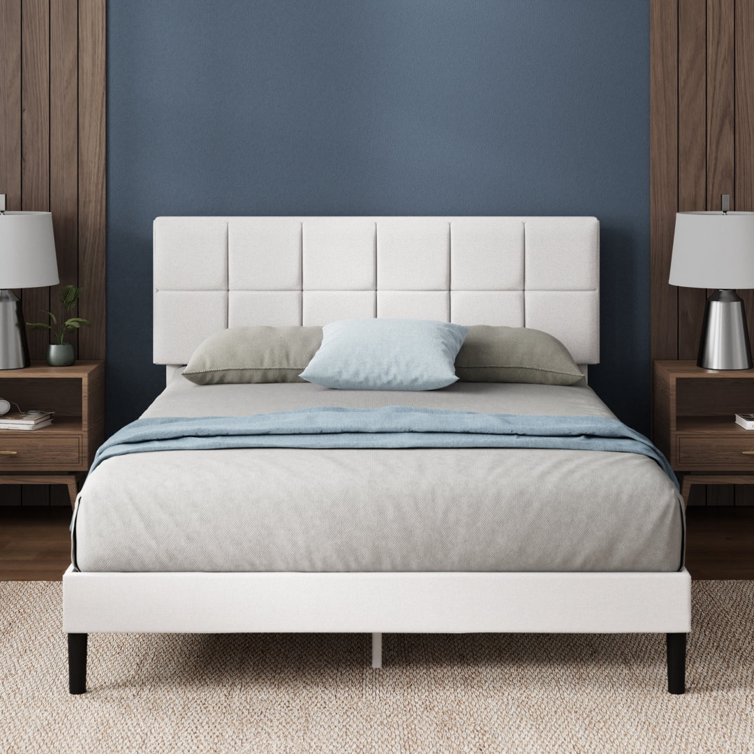 Suhavi Contemporary Modern Tufted Upholstered Platform Bed Latitude Run®