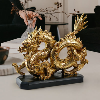 Emperors Golden Dragon Figurine