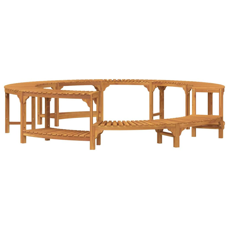 Hot Tub Surround Brown Solid Acacia Wood, 55.5cm H x 275cm W x 275cm D