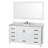 Sheffield 60" Freestanding Single Bathroom Vanity with Marble Top with 58" Mirror-97648028-115621758