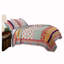 Ensemble de courtepointe en microfibre beige / rouge-1084886227