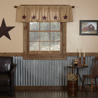 Arthurs Cotton Geometric Tailored Window Valance