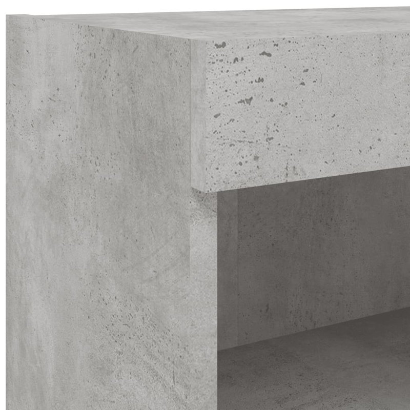 Unfinished Entertainment Centre for TVs up to 28" with Fireplace Included, Concrete Grey