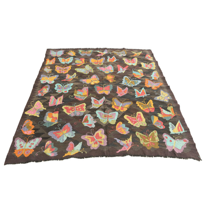 Tapis brun foncé Poe