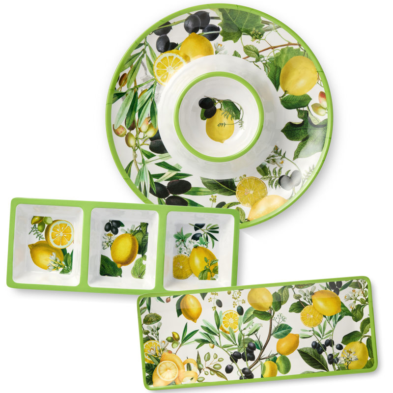 Ensemble d'hôtesses 3 pièces Limone Melamine