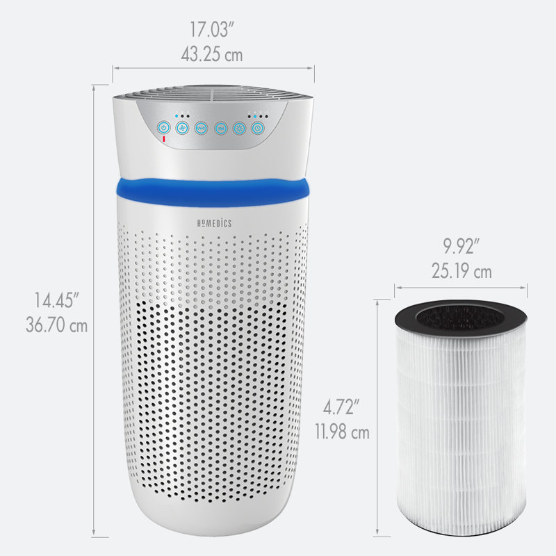 Purificateur d'air 5-en-1 avec filtre HEPA Totalclean®, H 27,76 po x l 12,2 po x P 12,2 po
