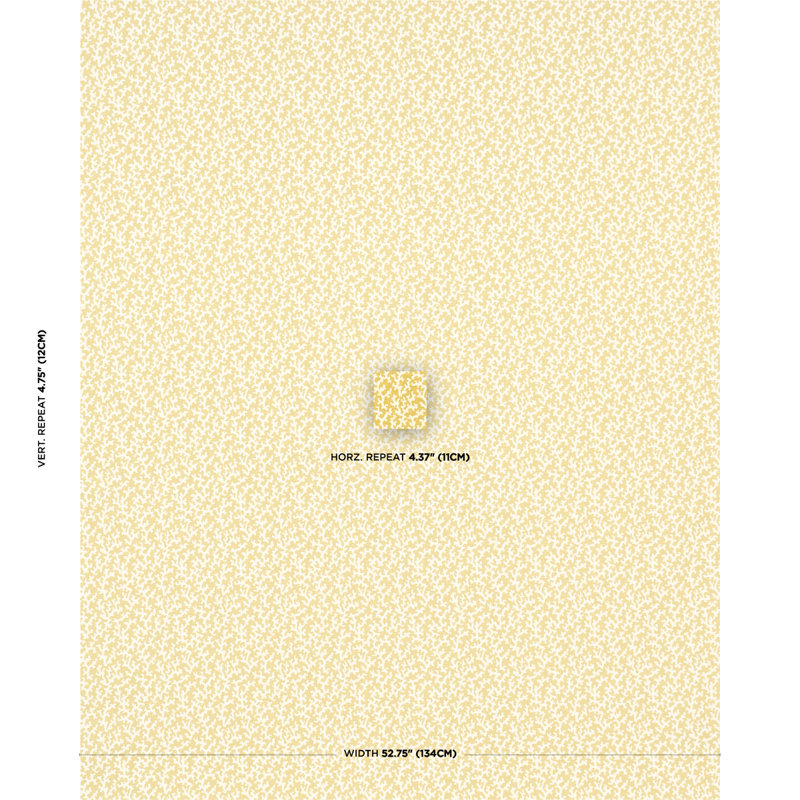 Tissu Schumacher X Veere Grenney, Jaune