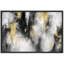 Abstrait abstrait or noir, art abstrait vertical, photos de salon contemporain, impression sur toile encadrée-126096902-126096898