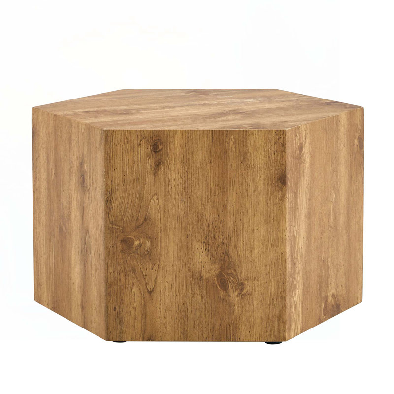 Hexagonal Coffee Table, Wood, 16.5'' H X 23.6'' L X 27'' W