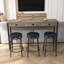 Ensemble de table de salle à manger 4 pièces avec table fixe, idéal pour les réunions de famille et les repas quotidiens avec de multiples fonctionnalités-1205360851-1205360849