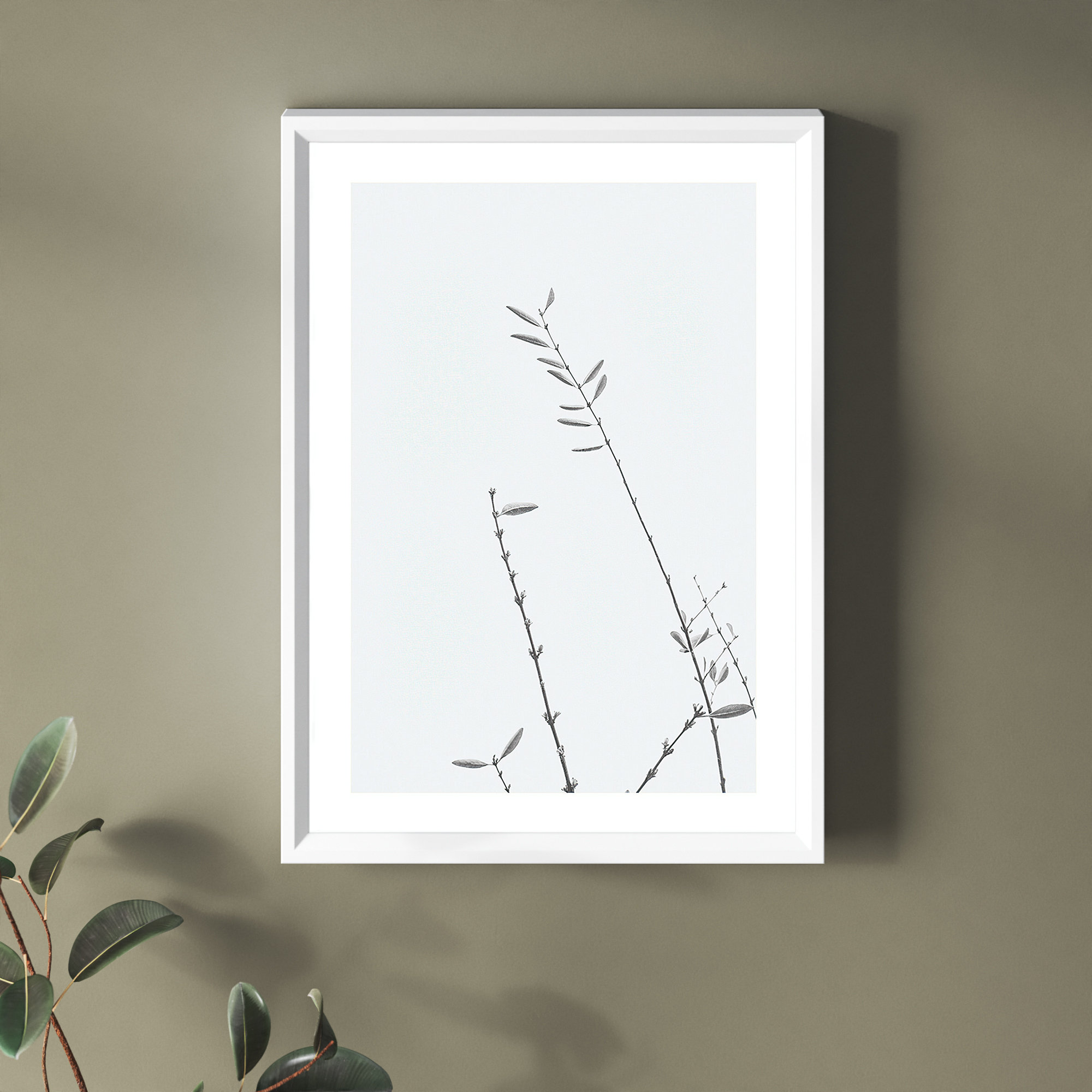 Retro Tennessee Botanical Print No 3 by Stephanie Klatt, White, 17" H x 12" W x 2" D