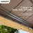 Sunjoy Hardtop Gazebo 11 x 11 ft. Upgrade Cedar Framed Wood Gazebo with Brown Steel and Polycarbonate Hip Roof Hardtop for Garden, Backyard Shade