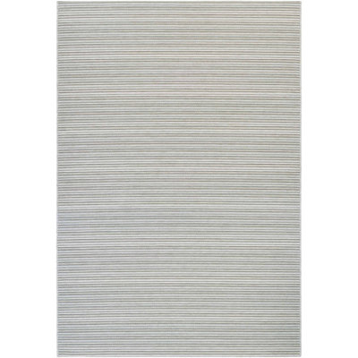 Tapis d'extérieur rayé bleu clair Kaz Kaz