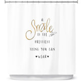 Luker A Smile Sparkle Single Shower Curtain