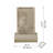 Hand Crafted Weather Resistant Floor Fountain with Light