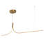 Thread 5-ft Gold dimmable LED Linear Pendant-151763067-151763066