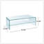 Table basse en verre avec tablette Ramona