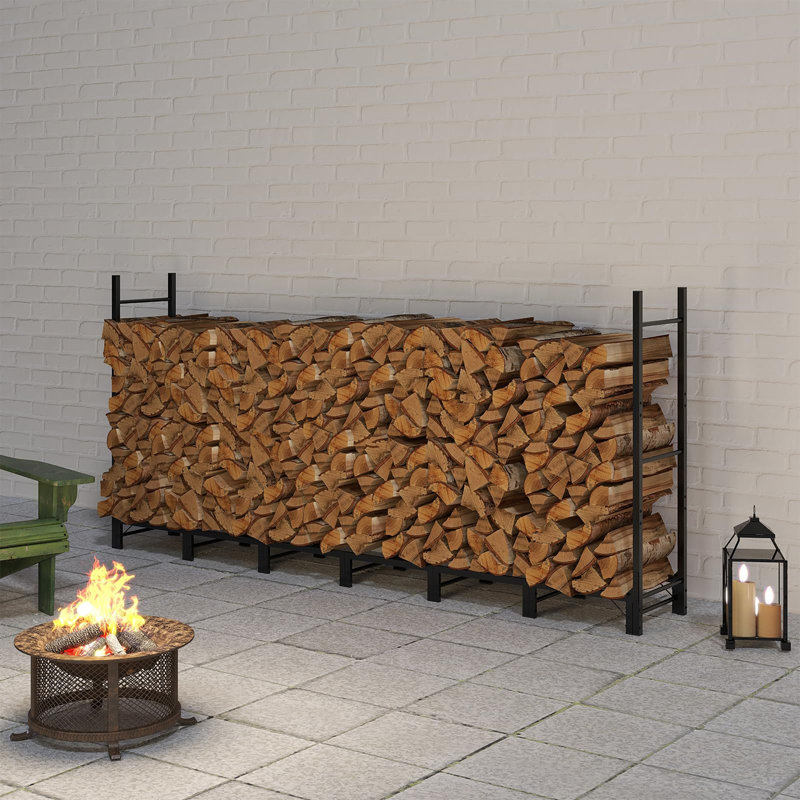 244cm W Iron Log Rack