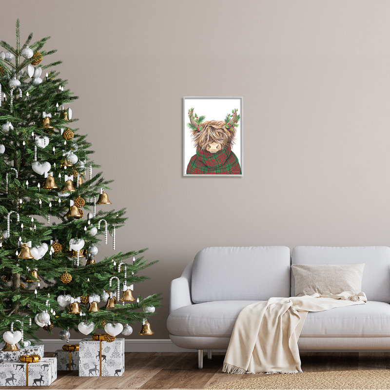Art mural sur toile de Noël, H 20 po x l 16 po, Estampe numérique Farmhouse